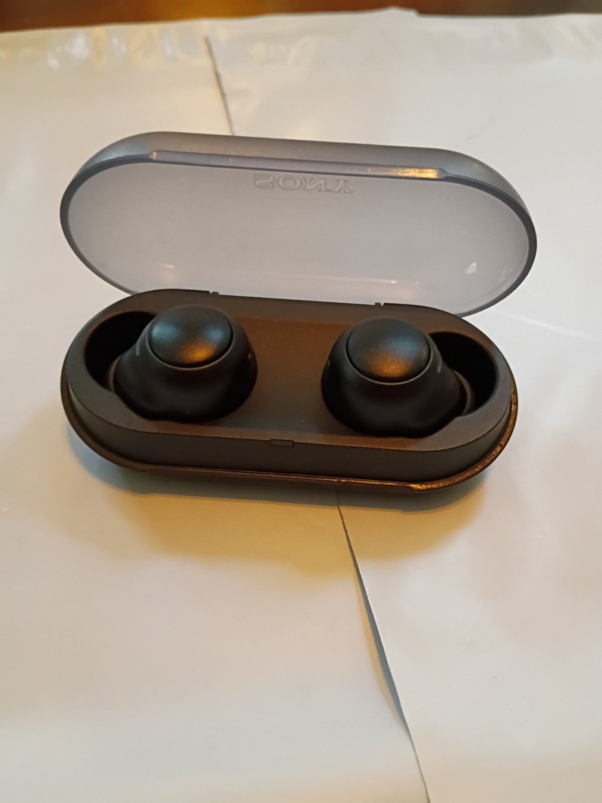 Sony Earbuds YY2952 Black WF-C500. Used Works
