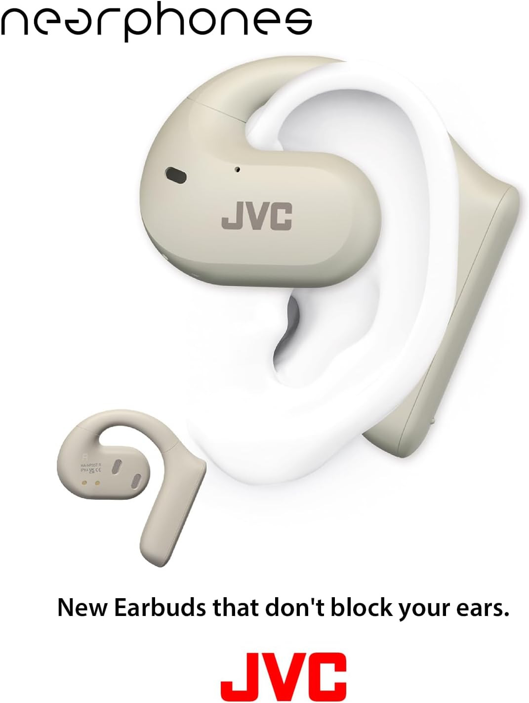 Nearphones Open Ear True Wireless Headphones with 16Mm Large Drivers for Powerfu