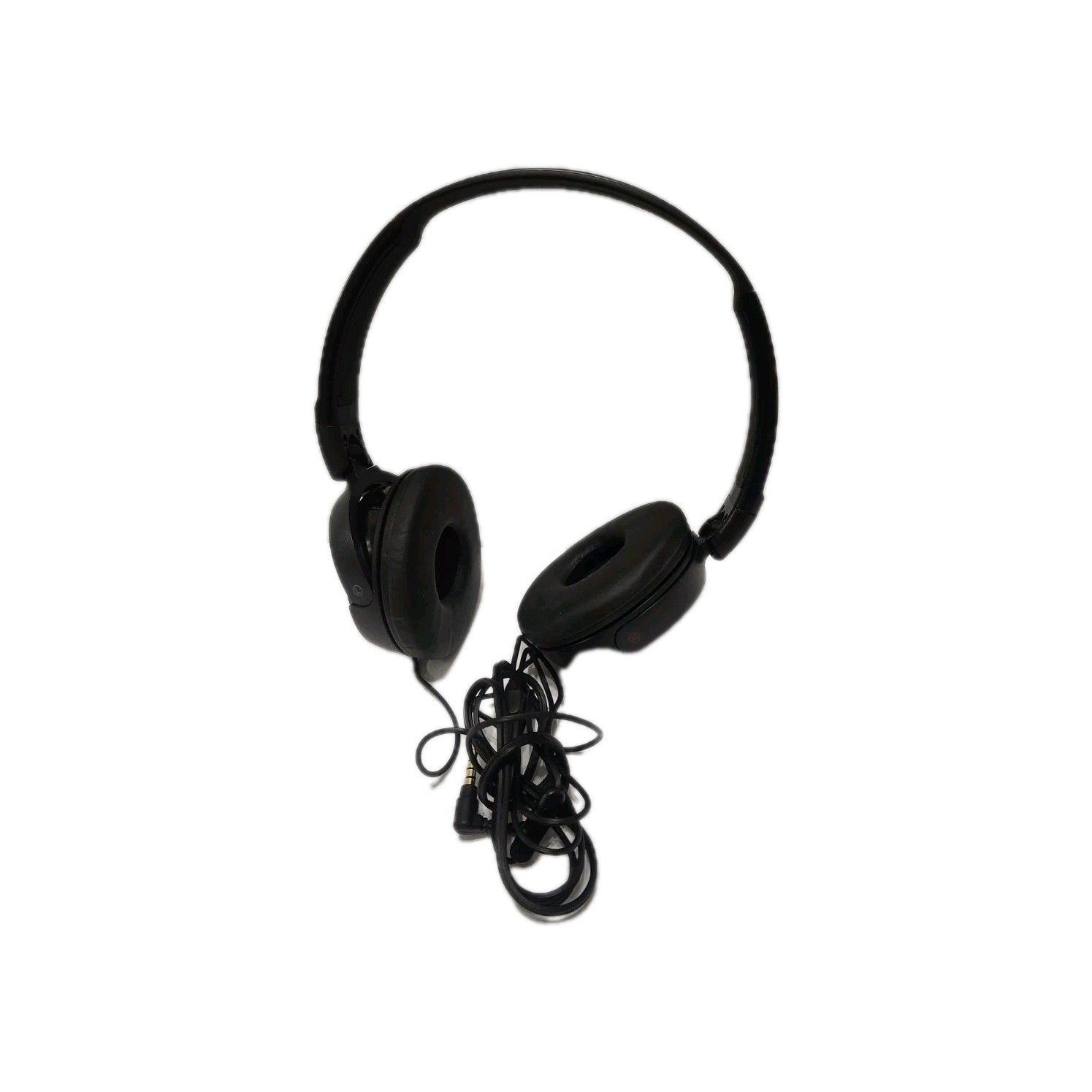 Black Sony MDR-ZX310AP Foldable Wired Headphones w/Mic 3.5mm Jack -Cord:Y/Plug:L