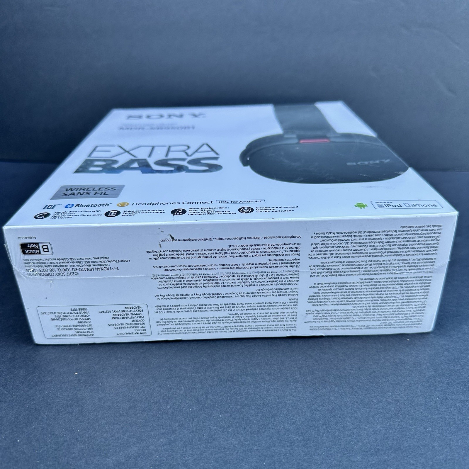 Sony MDR-XB950B1 Extra Bass Wireless Over-Ear Headphones – Black New Sealed
