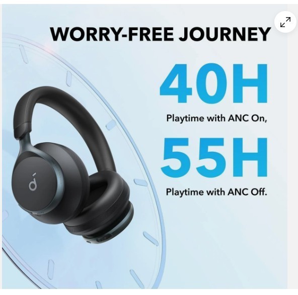 NEW Soundcore Space One Wireless Headphones 2X Stronger Voice Reduction 40H