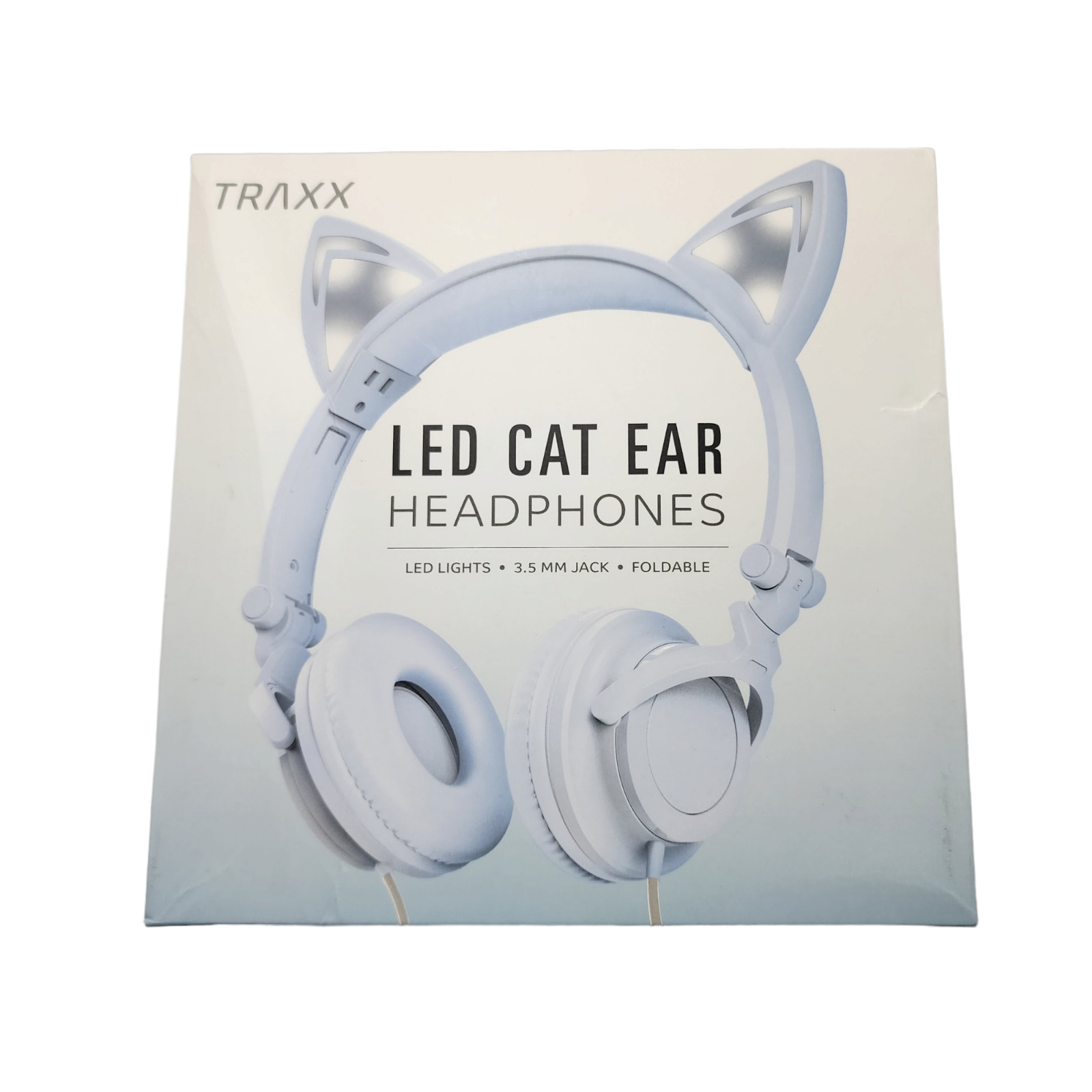 Headphone Earphone On Ear Wired LED Cat Ears Stereo Headsets Kids