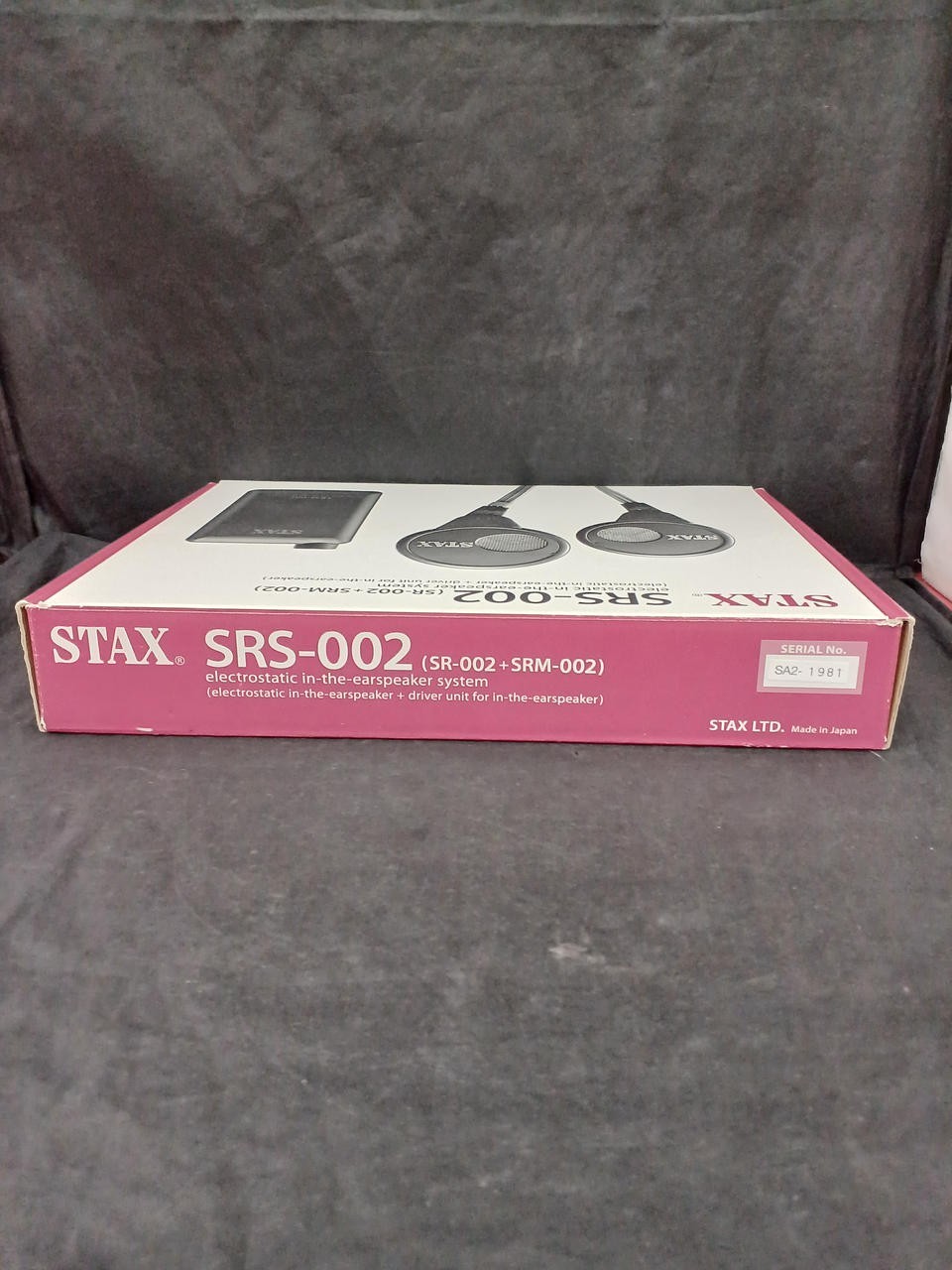 STAX SRS-002 SR-002 Earspeaker + SRM-002 Driver Unit Fully Working JAPAN