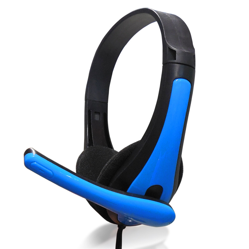 3.5mm Wired Over-ear Headset Adjustable Game Headphone with Microphone