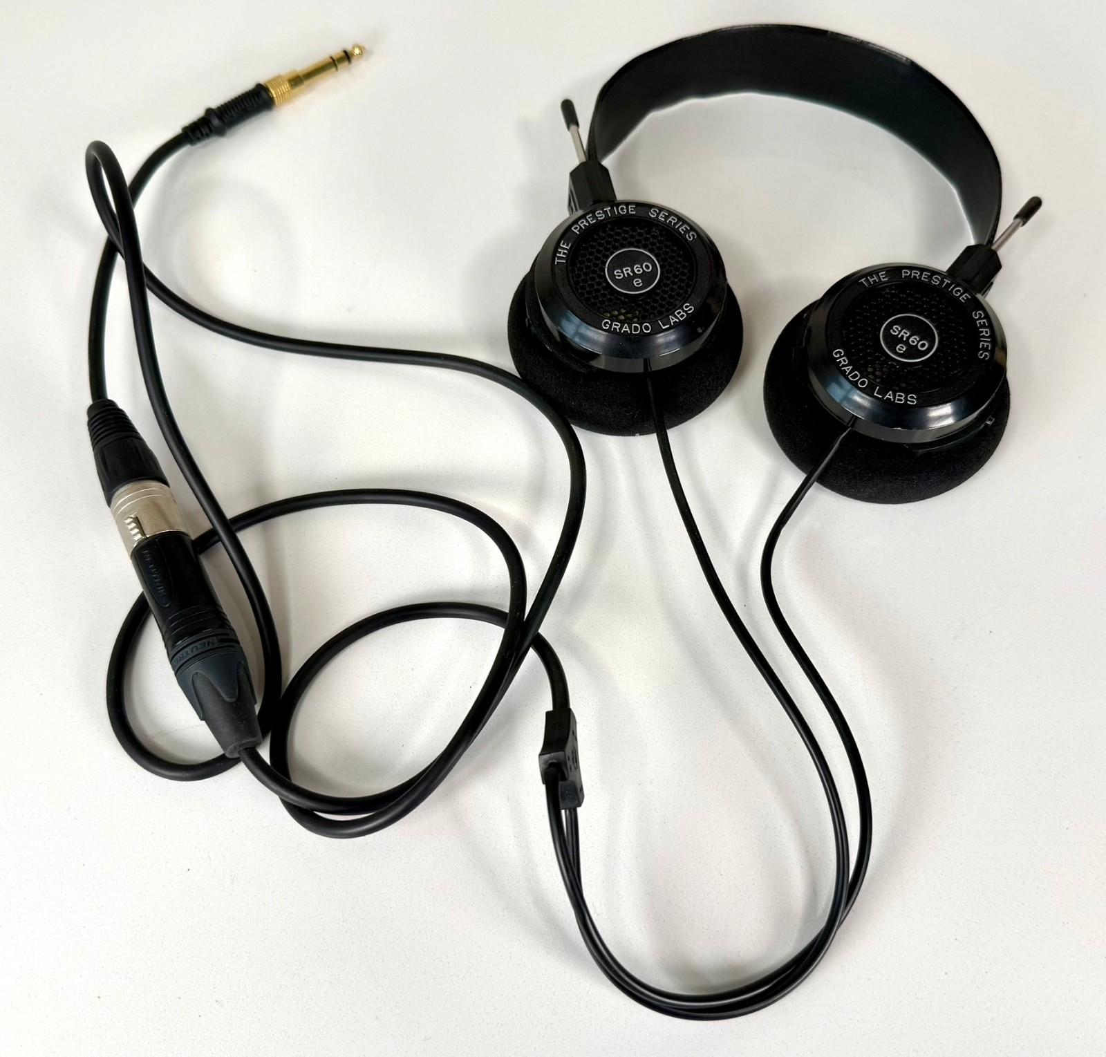 Grado SR-60e headphones with 4 pin XLR connection