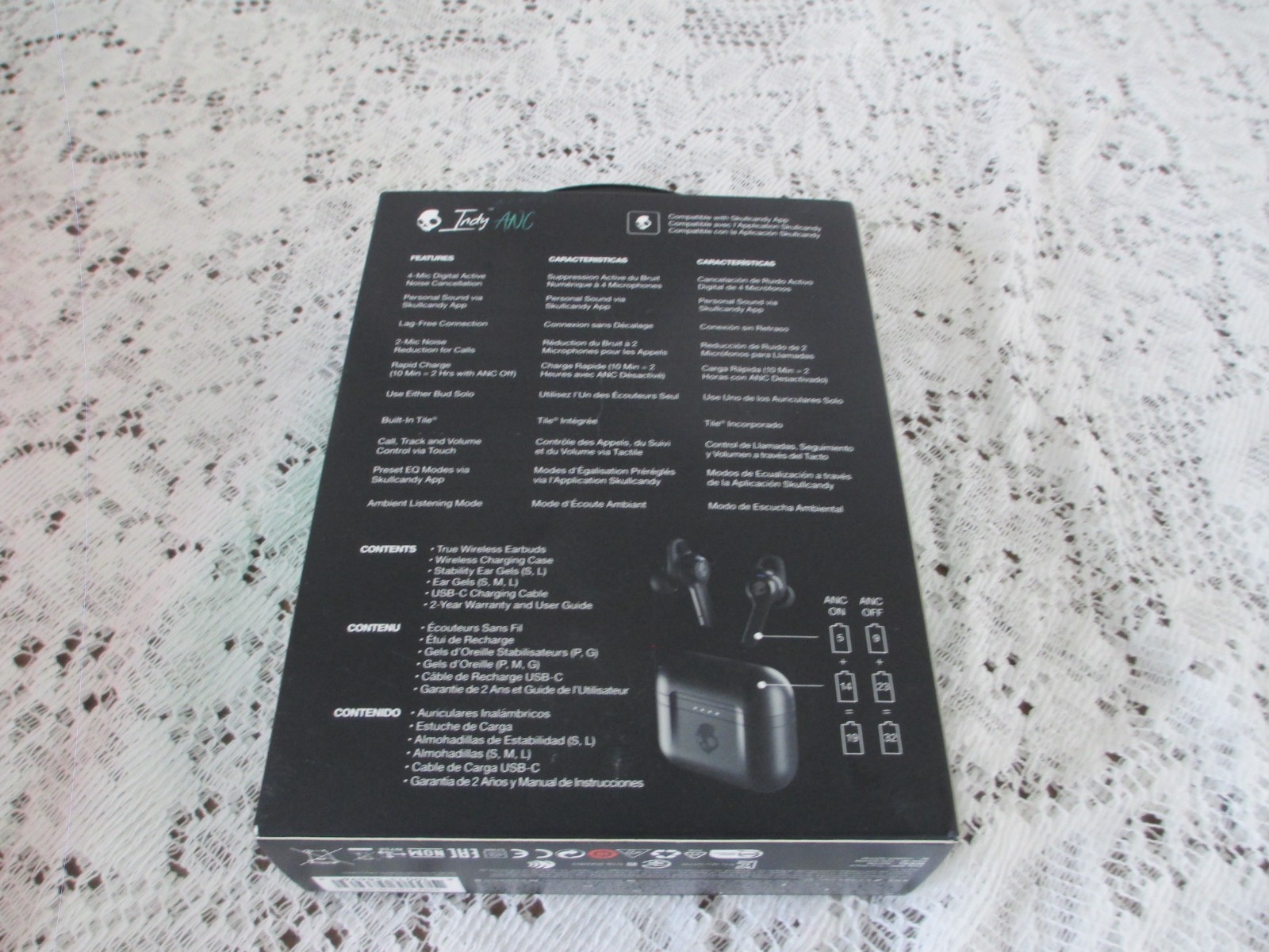 Skullcandy True Freedom No Distractions Indy Anc Earbuds Bluetooth NEW IN Box