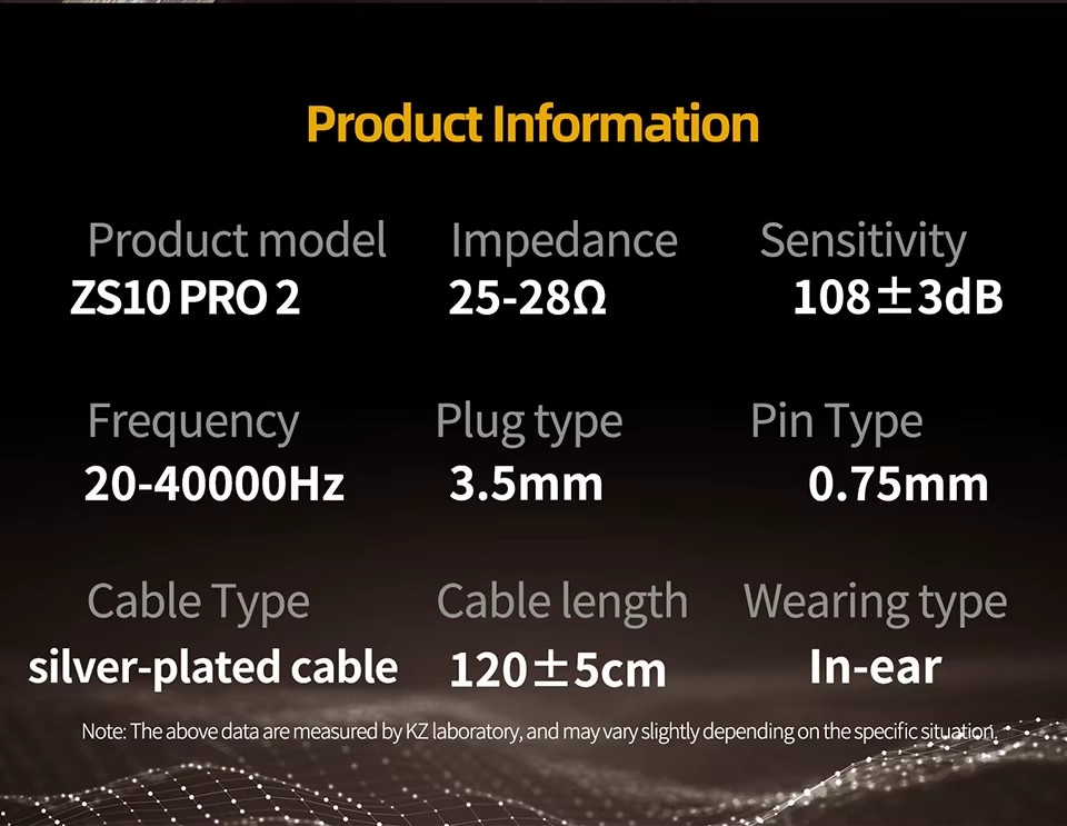 KZ ZS10 Pro 2 HiFi In-Ear Monitor Earphones 4-Level Tuning Deep Bass Wired