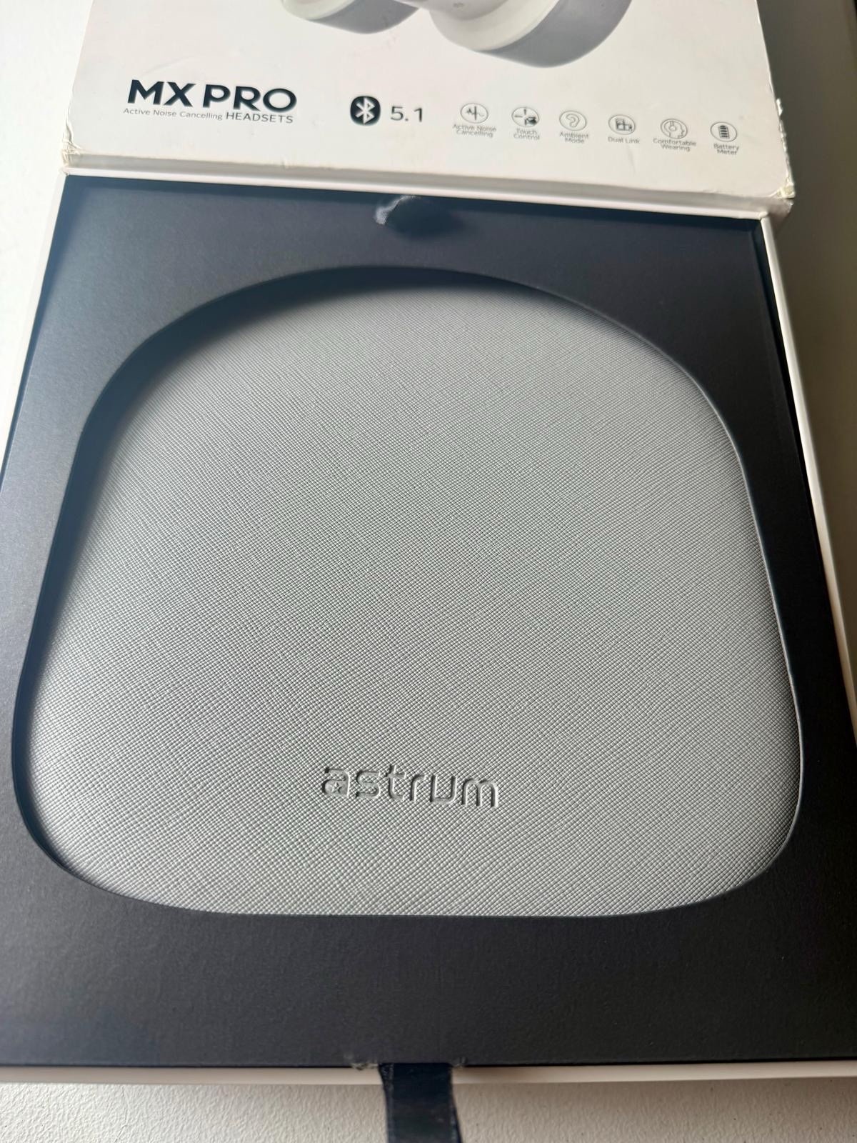 Astrum MX PRO Bluetooth 5.1 Headphones White Open Box New Unused