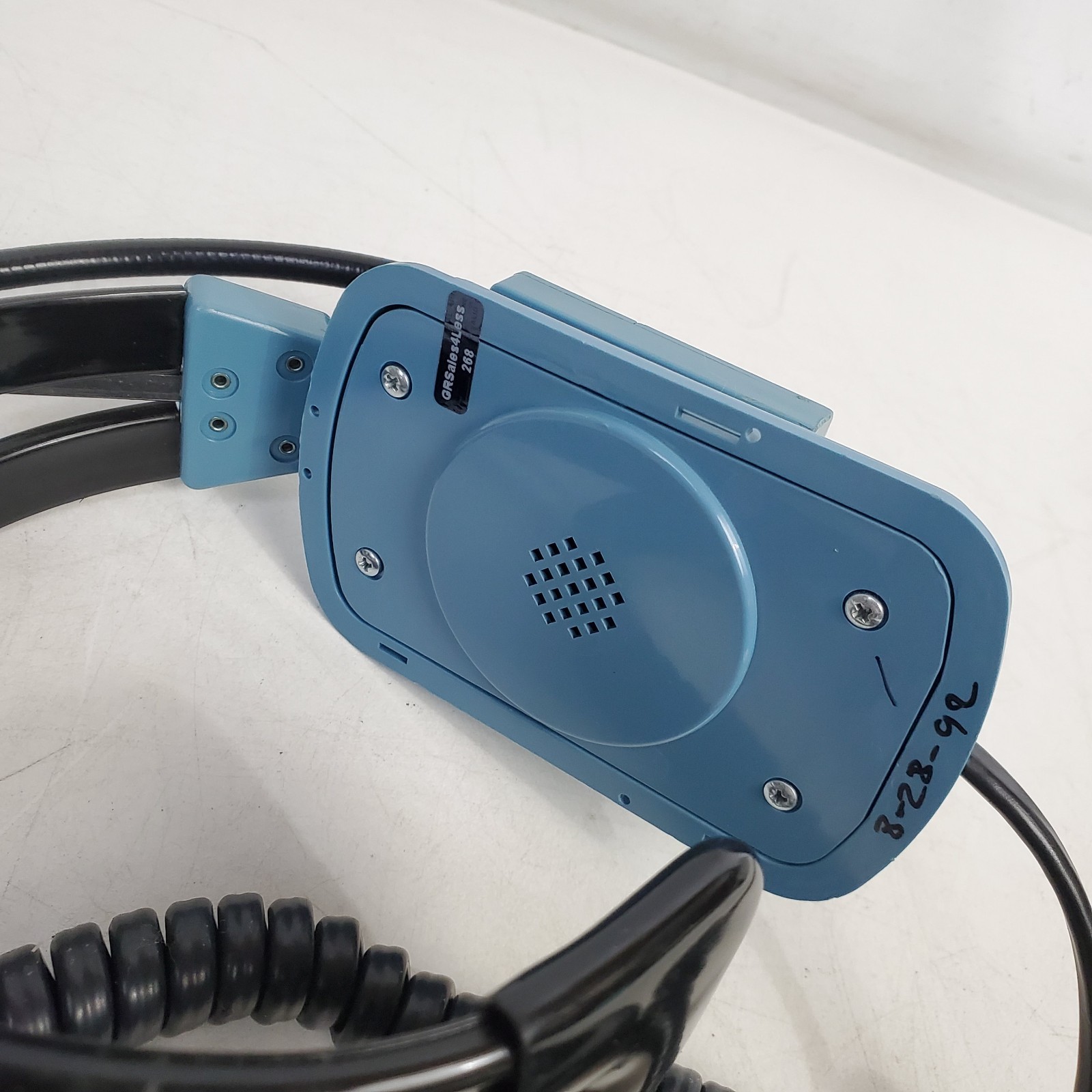 Vintage Clear-com Blue Single Muff Production Headset 4-Pin Female XLR
