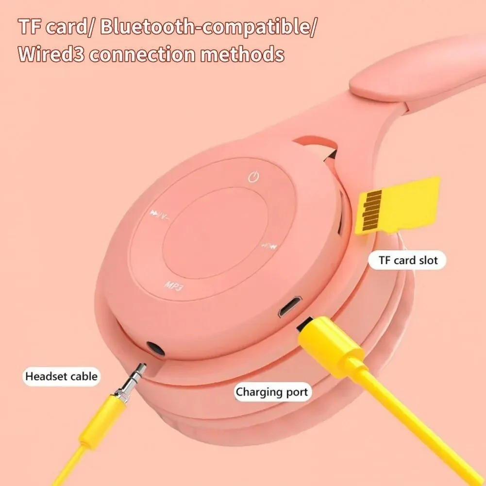 Deep Bass Wireless Bluetooth Headphones with Active Noise Cancel & Comfort Fit