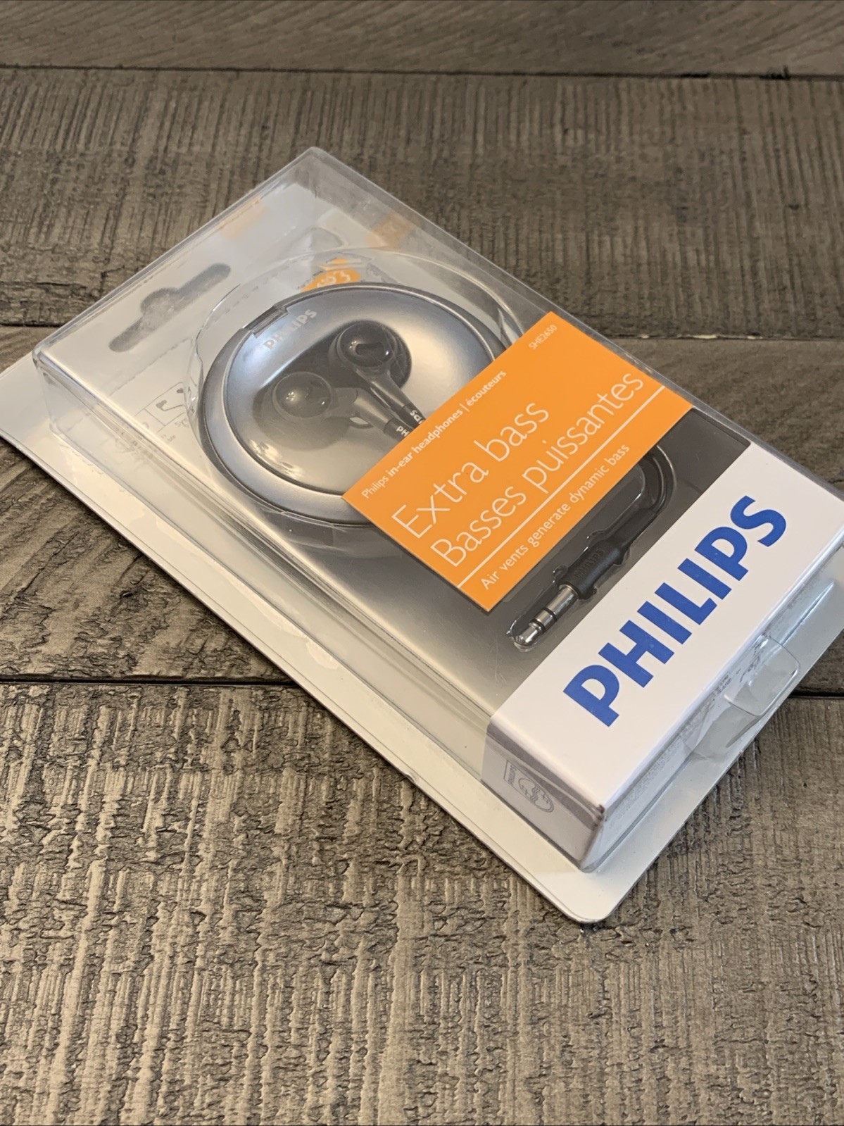Philips in-Ear Headphones Extra Bass SHE2650/28 New