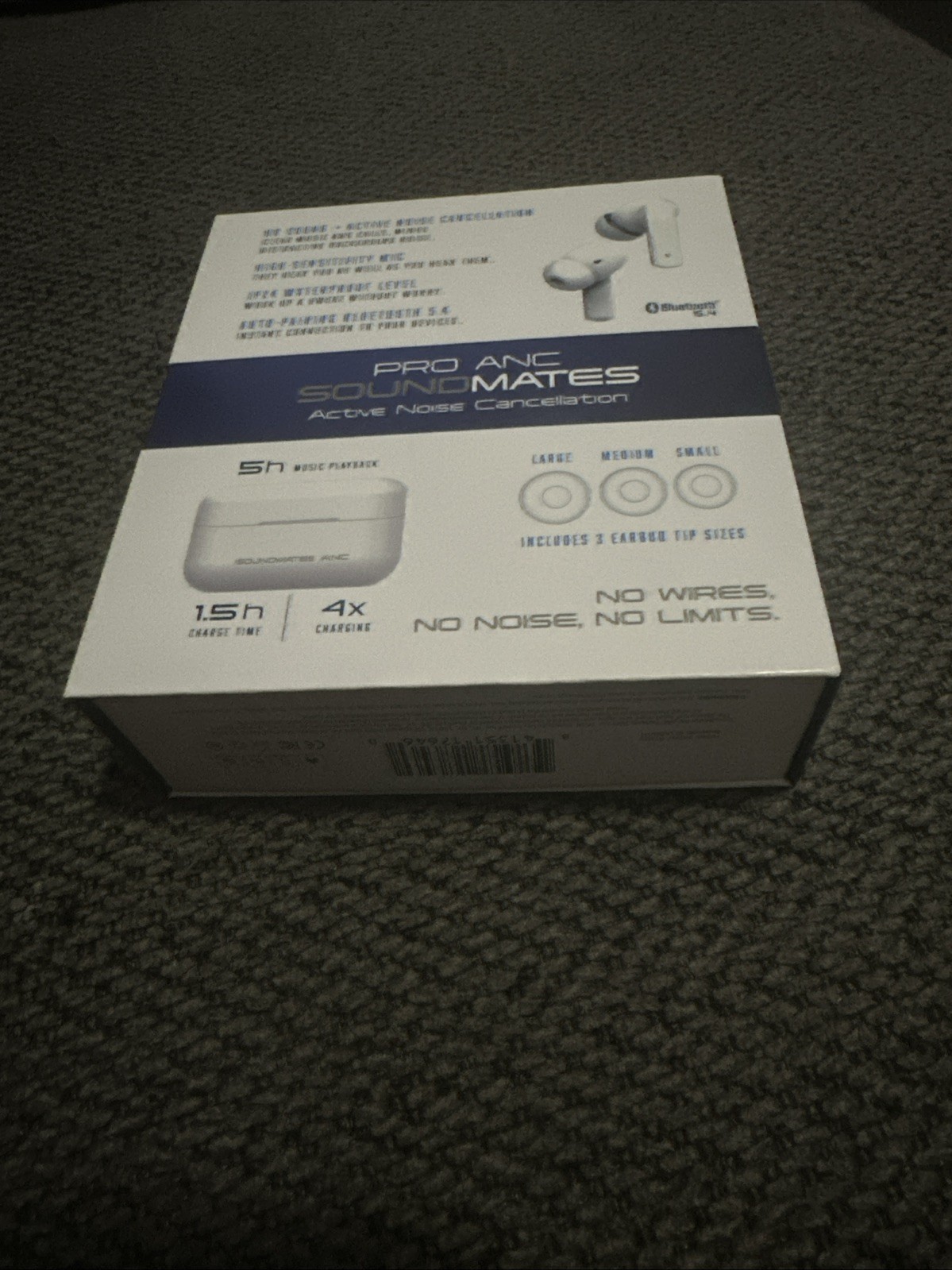 Pro Anc Sound Mates Bluetooth 5.4 Wireless Ear Buds Noise Cancellation