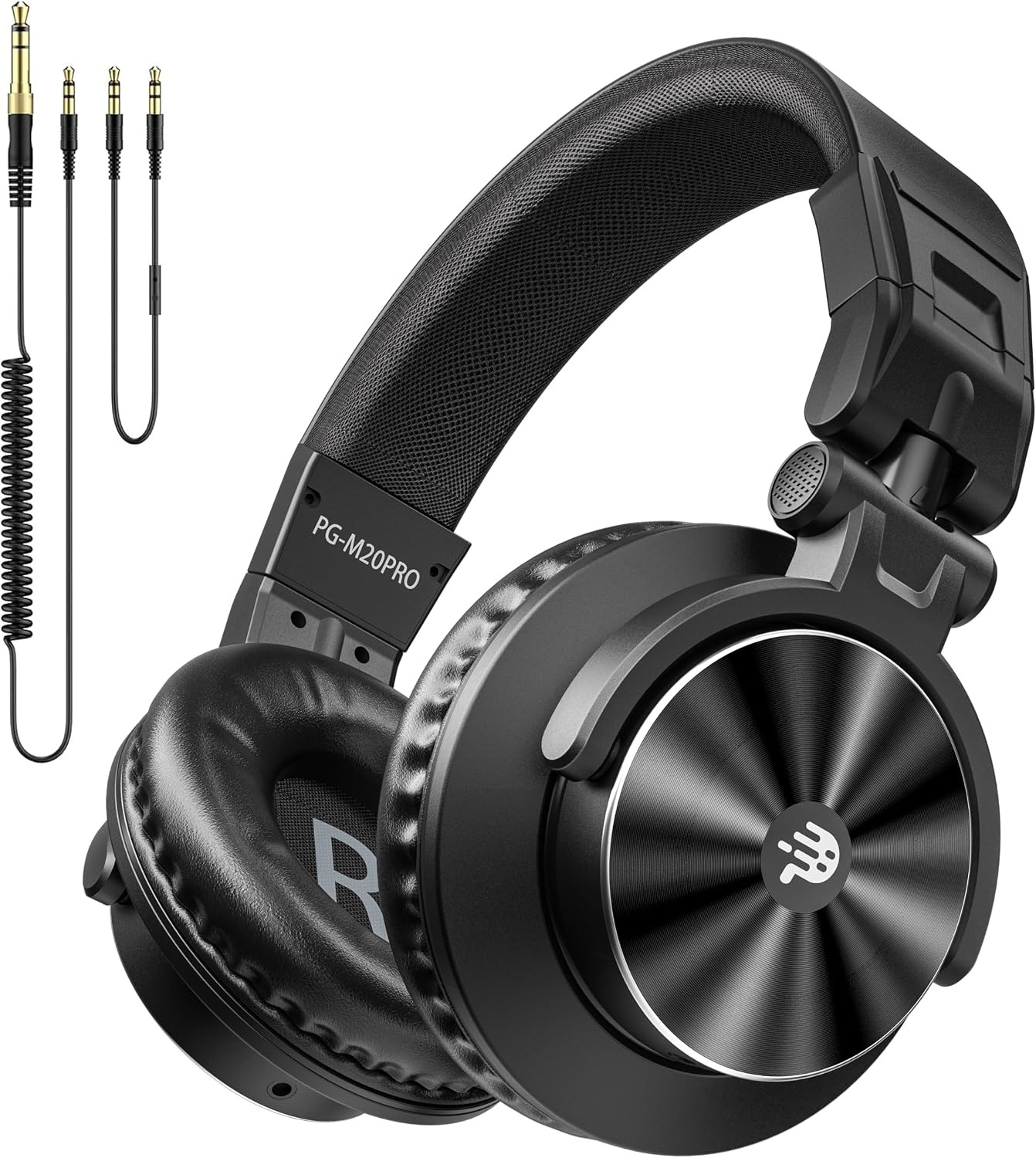 M20 Wired DJ/Studio Monitor Headphones, 50mm Drivers, 3.5/6.35mm
