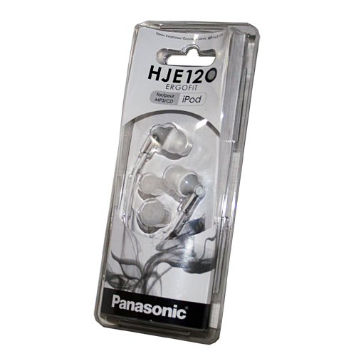 Panasonic RP-HJE120-S / RPHJE120S In-Ear Earbud Headphones, Silver