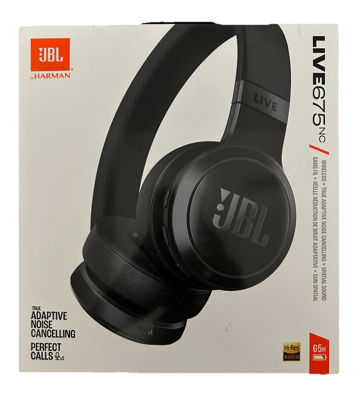 JBL by Harman Live 675NC Wireless True Adaptive Noise Cancelling Headphones
