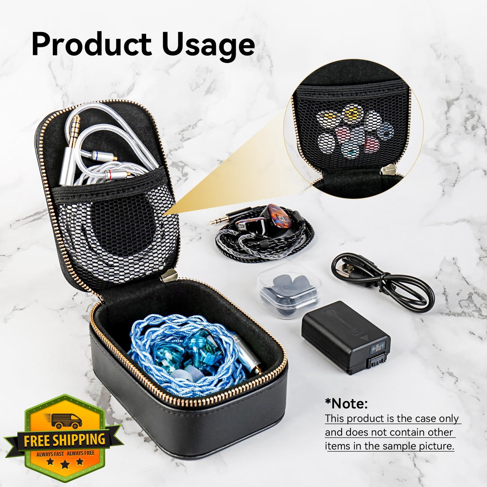 EZ EAR TRI Xuanwu IEM Case Dark Black