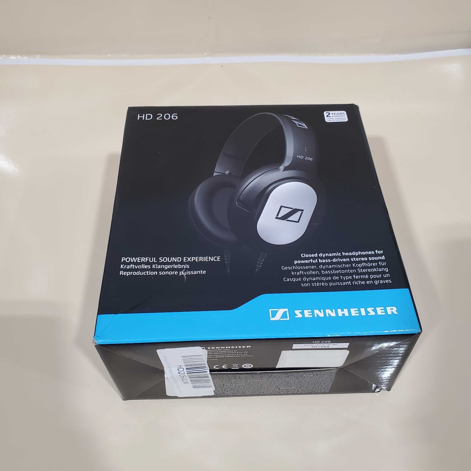 Sennheiser HD 206 Headphones Wired – Black