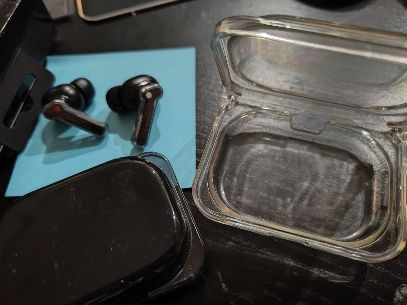 Nothing Ear (a) Wireless Earbuds with Clear Case, Black