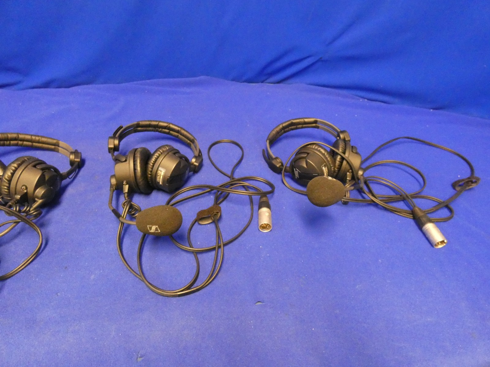 Sennheiser HMD26-II-600 Dual Muff Headsets QTY 3 (6-Pin Male Connection)