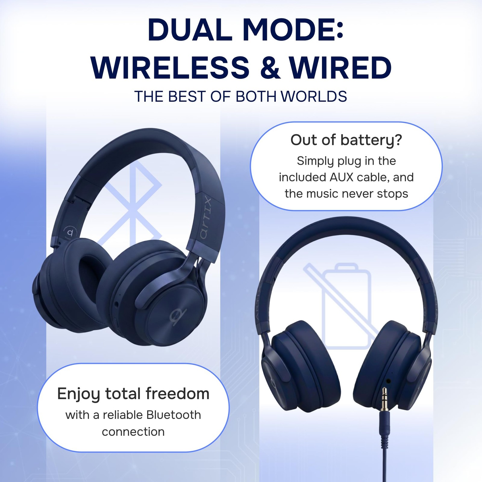 CL750 Kids Wireless Headphones for School, 40 Hours Playtime, Bluetooth 6.0 O…