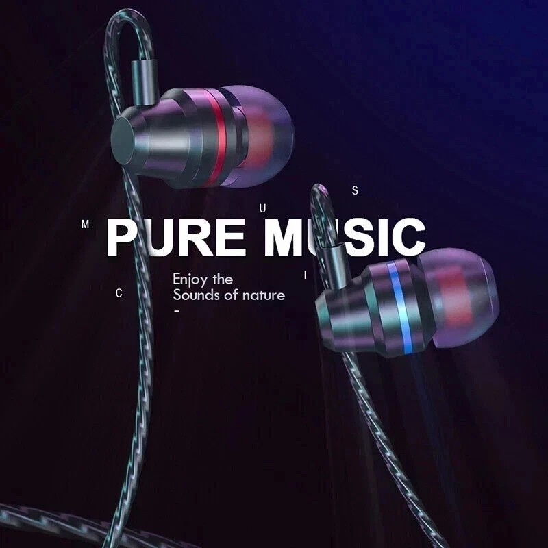3.5mm HIFI Super Bass Headset In-Ear Earphone Stereo Earbuds Headphone Wired Mic