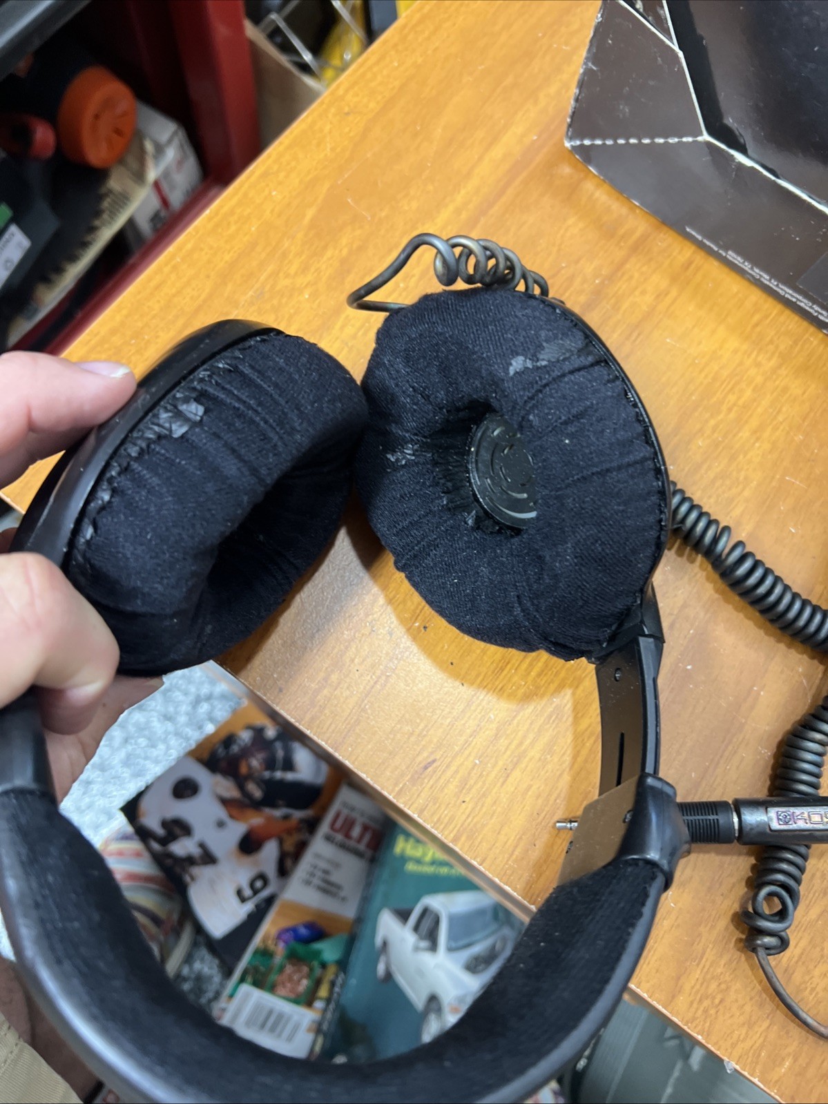 Radio Shack Optimus Pro 40 Headphones Open Box. Untested. Ear Pads Need Replace