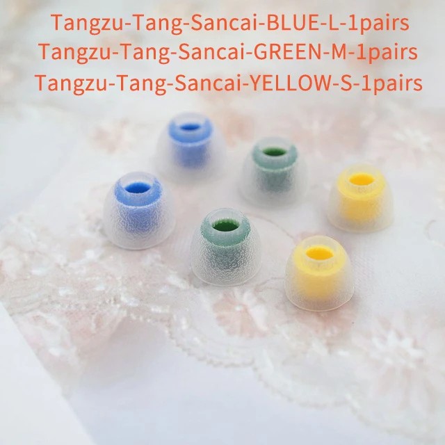 Tangzu Tang Sancai In-Ear Silicone Eartips 3 Pairs, Comfort & Sound Quality