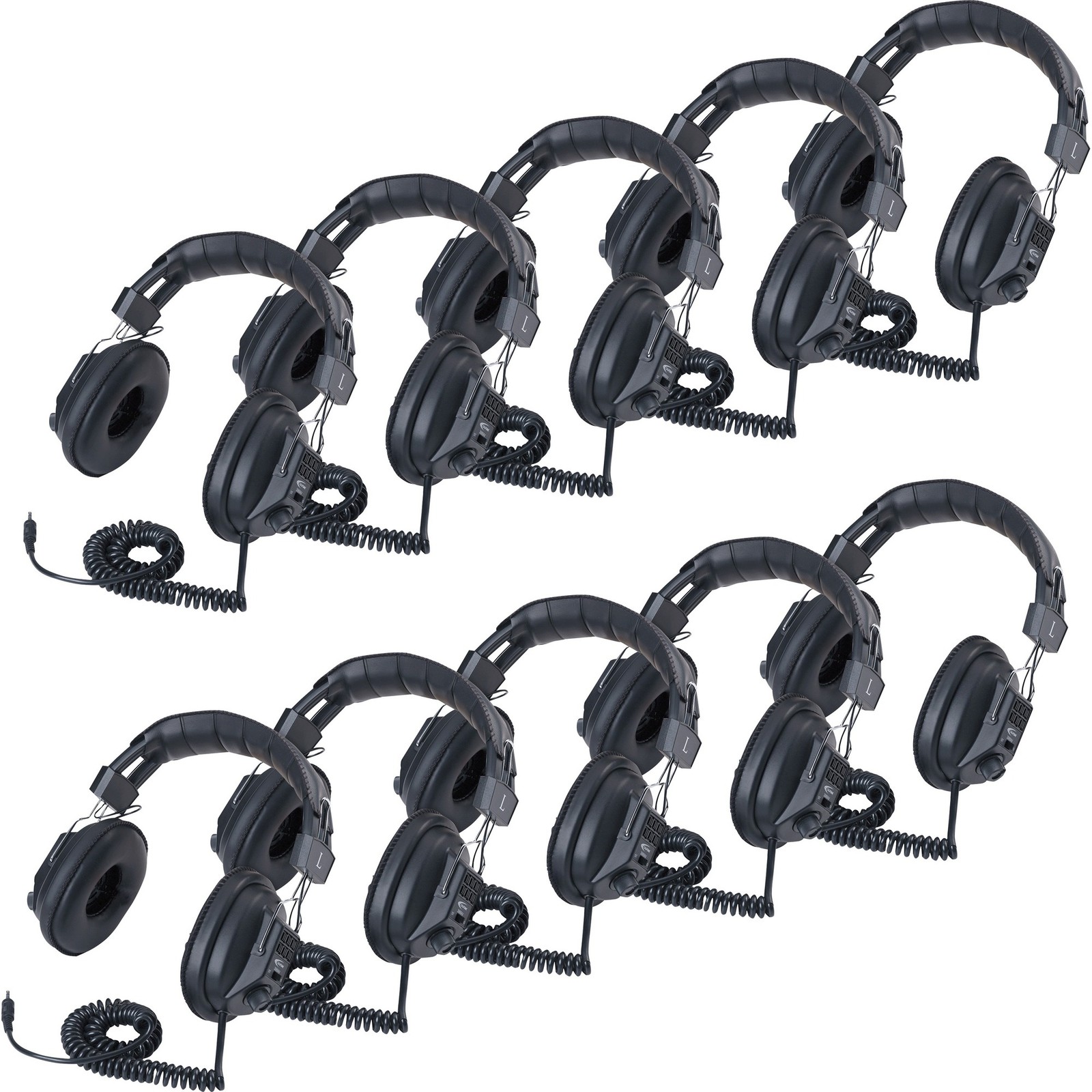 Califone 3068AV-10L Switchable Headphones Classpack (3068av10l)