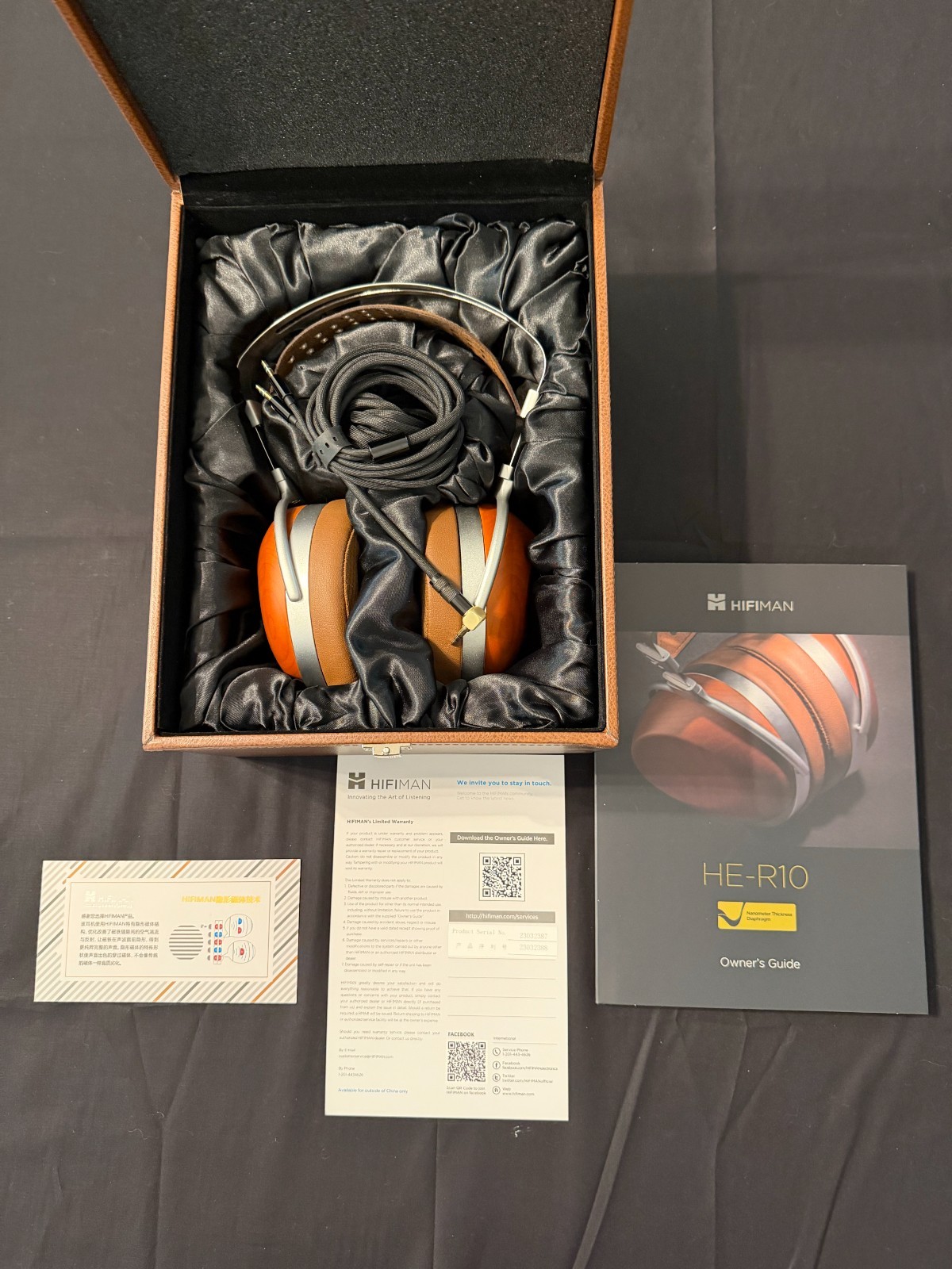 NEW OPEN BOX HIFIMAN HE-R10P Closed Back Planar Magnetic Over-Ear Headphones