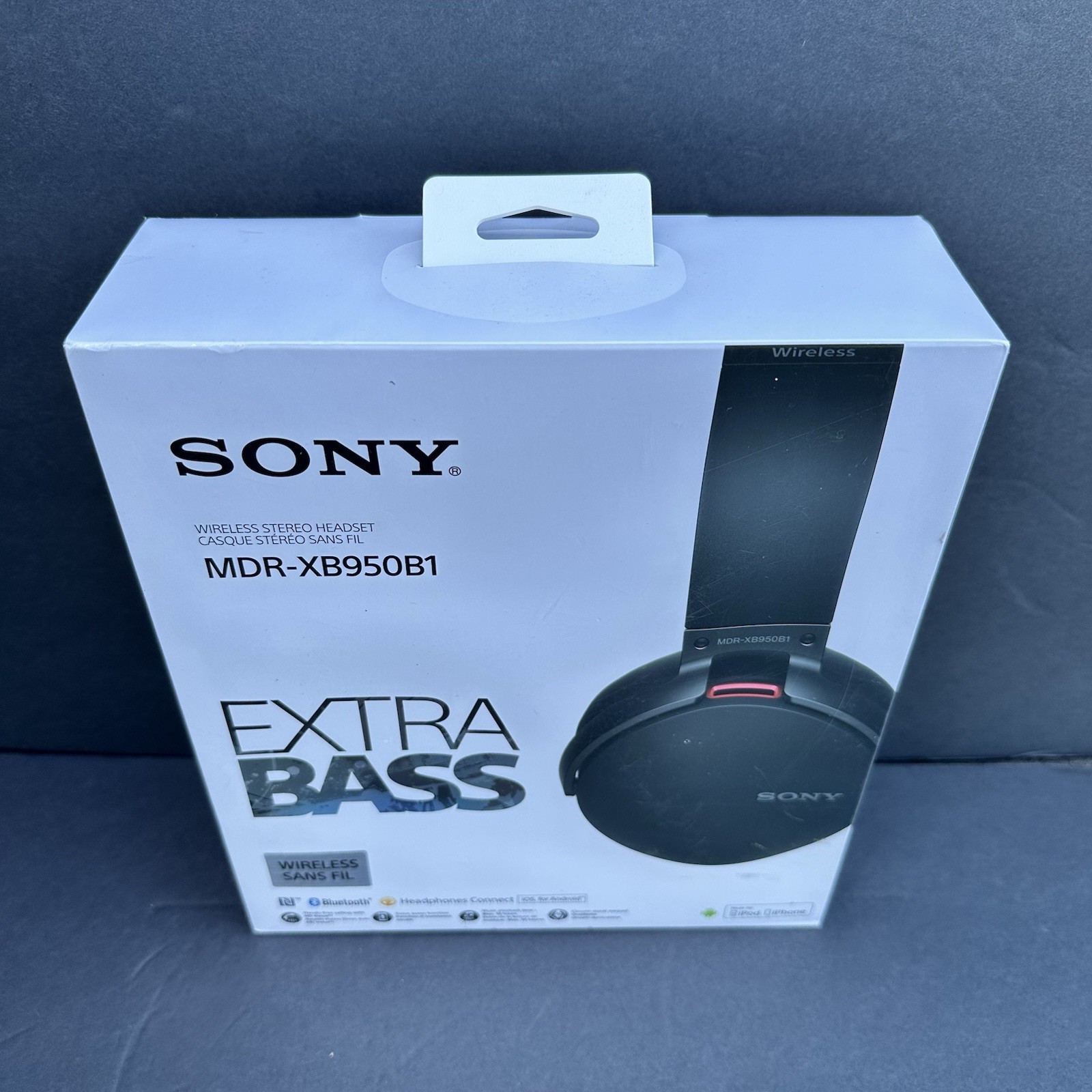 Sony MDR-XB950B1 Extra Bass Wireless Over-Ear Headphones – Black New Sealed