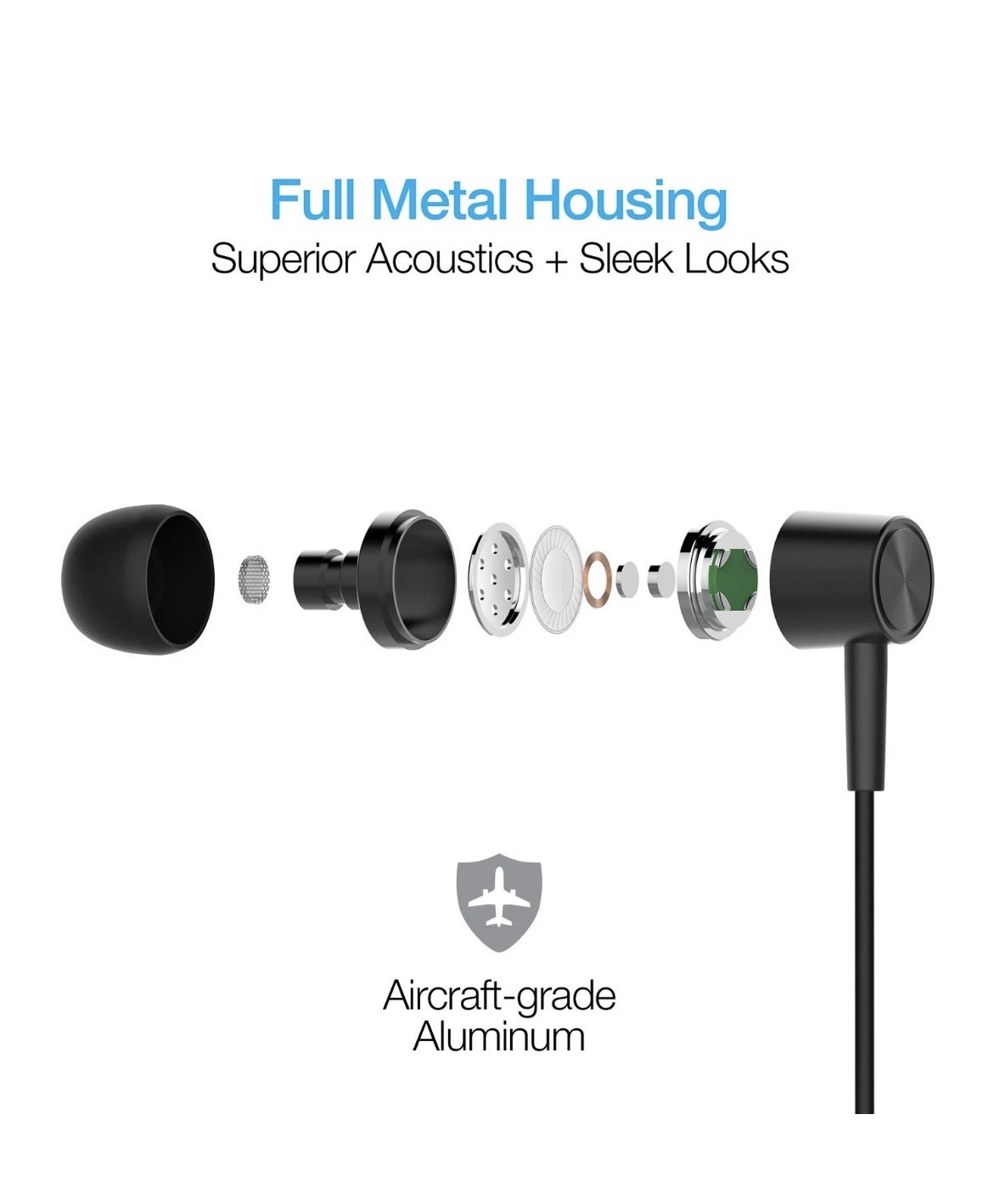 Naztech Platinum High Fidelity Lightning Earbuds for Hands-free Music and Calls