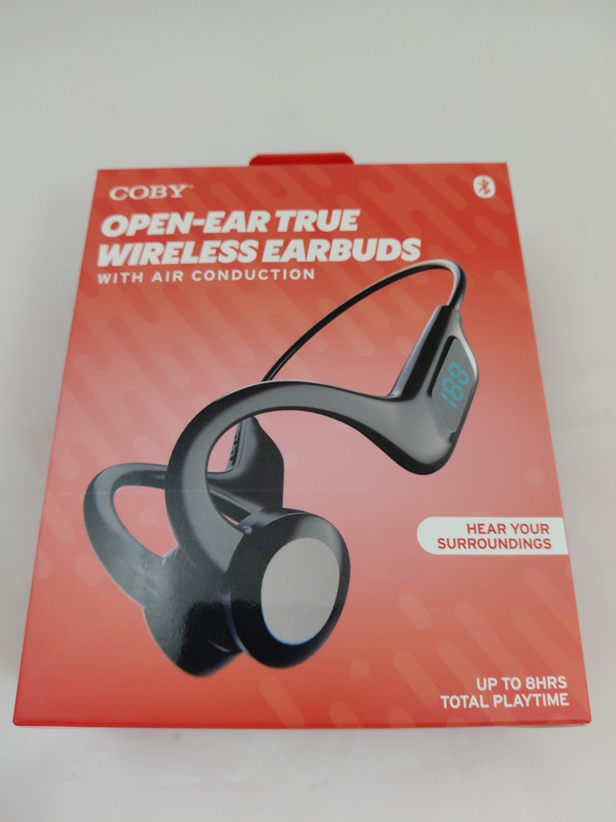 Open Ear True Wireless Earbuds, By COBY, 8 Hours Total Playtime, New In Box