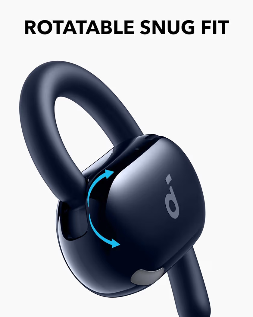 soundcore V20i by Anker Open-Ear Headphones, Adjustable Ear Hooks, Ultra-Comfort