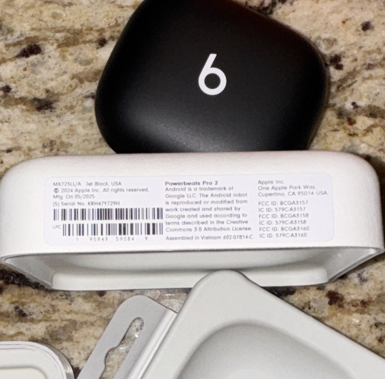 Beats Powerbeats Pro 2 Wireless Bluetooth Ear-Hook Earbuds Case+Ear Tips Black