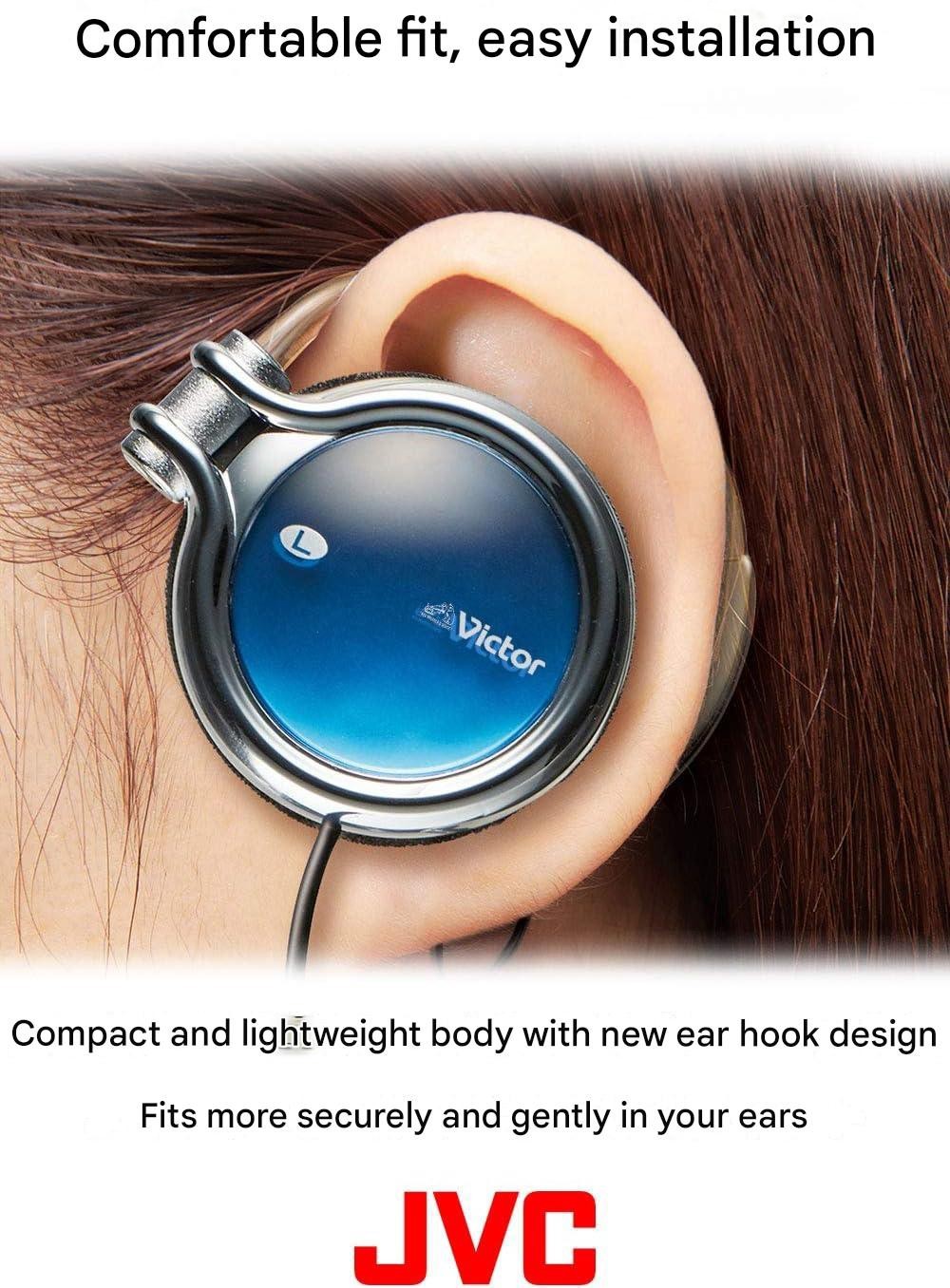 JVC HP-AL102-A Open Ear On-Ear Hook Headphones Lapis Blue Japan New