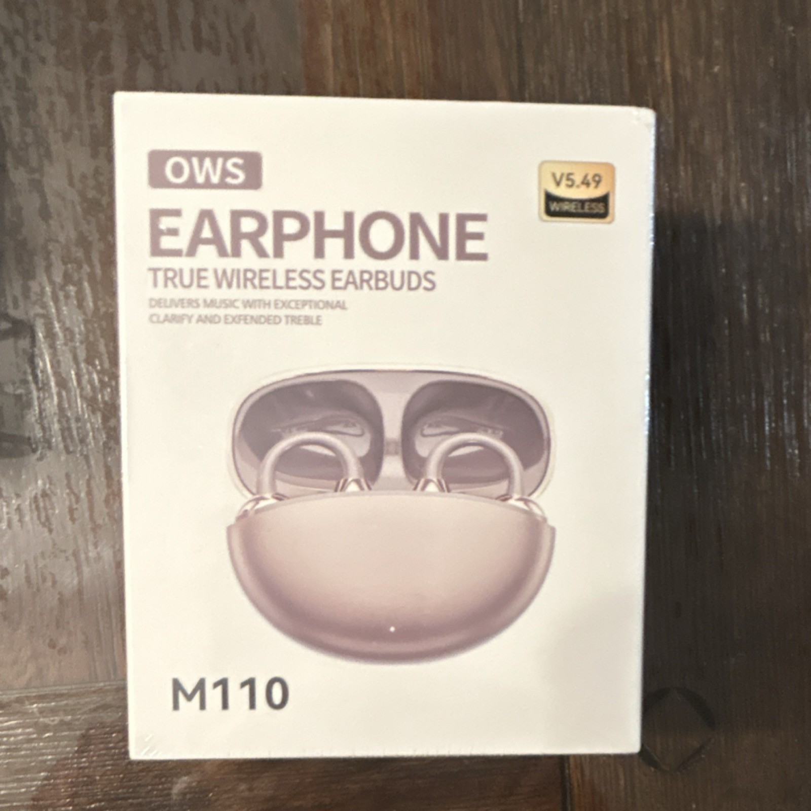 OWS M110 True Wireless Earbuds Beige HD Voice 3D Sound Long Endurance USB-C