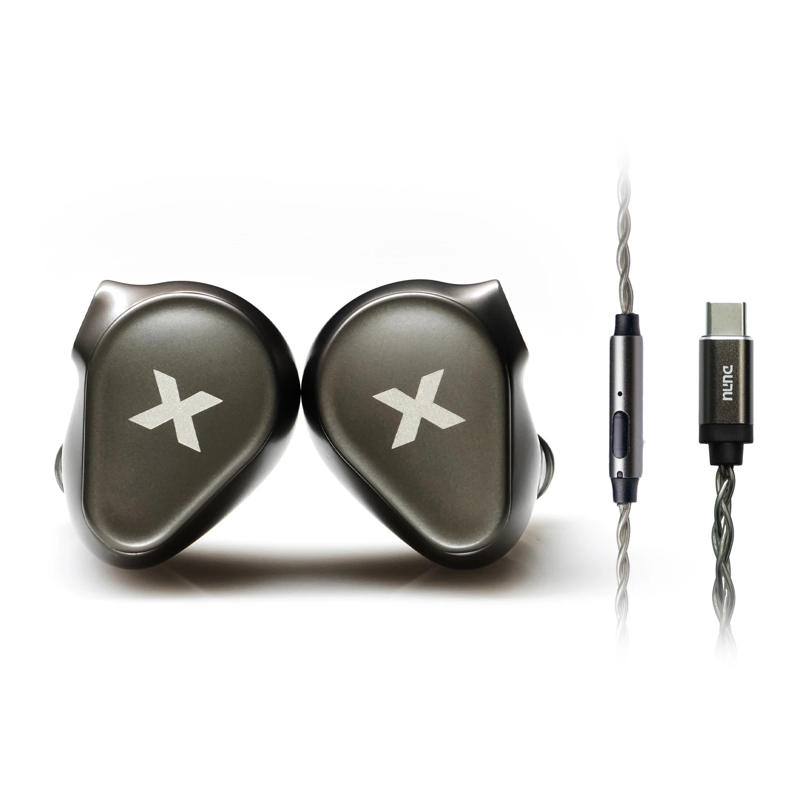 DUNU Titan X HiFi IEM Earphones Dual Magnetic Driver Metal 3.5mm/USB-C Mic