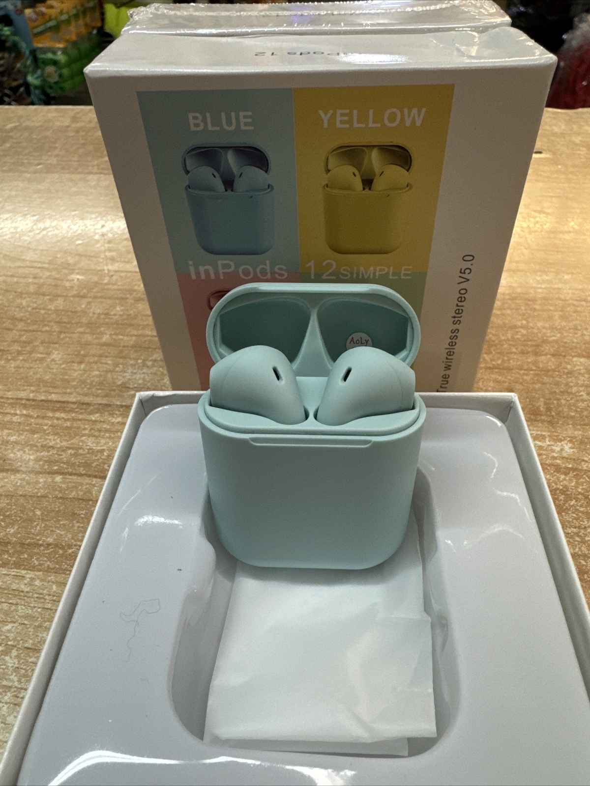 NEW inPods 12 True Wireless Stereo V5.0 Earbuds -BABY BLUE NEW FREE SHIPPING!!