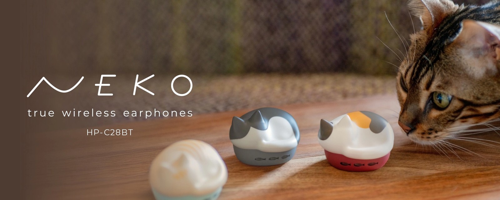 radius NEKO HP-C28BT M True Wireless Earphones Bluetooth Cat Ears Headphones