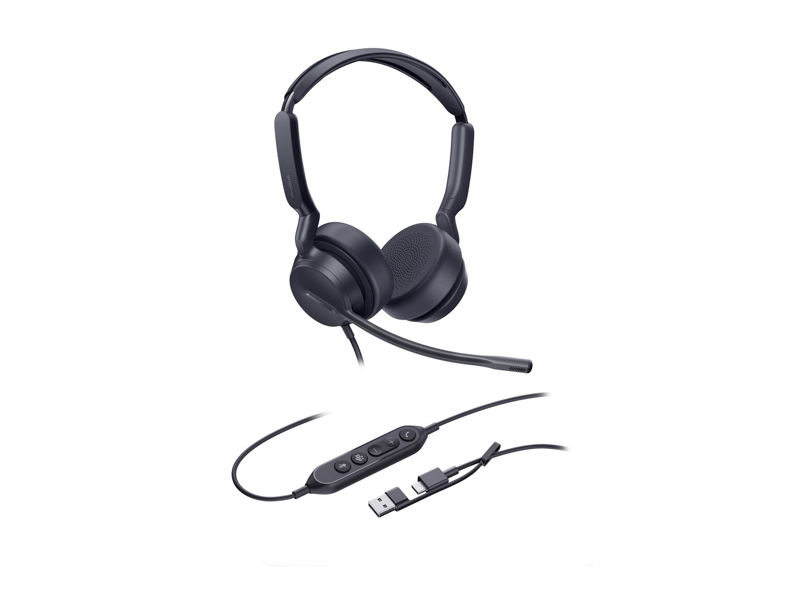 Yealink Headset UH42 Dual Teams USB-C/A 20KHz Type C 160g 1308195