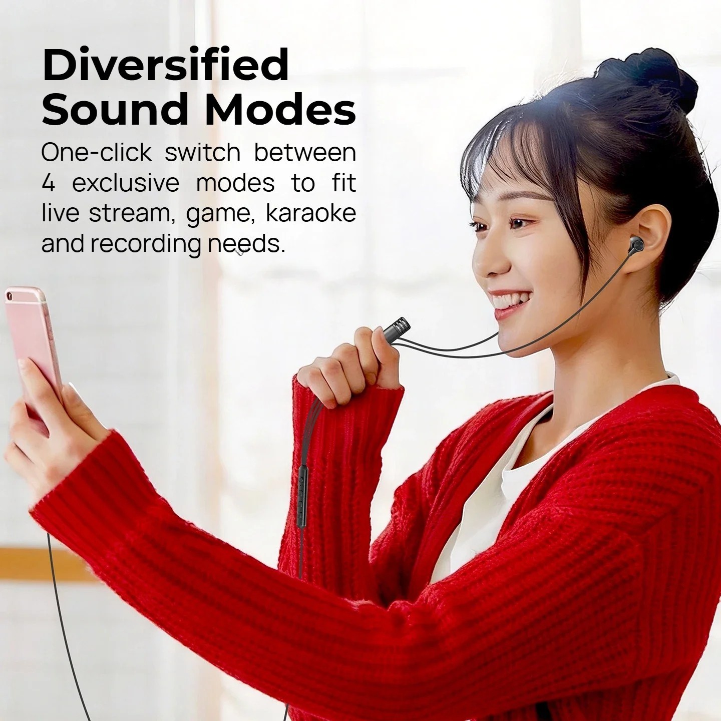 Monster AirStar AE20 Wired Karaoke Earphones Type-C 1.5m Live Streaming Gaming