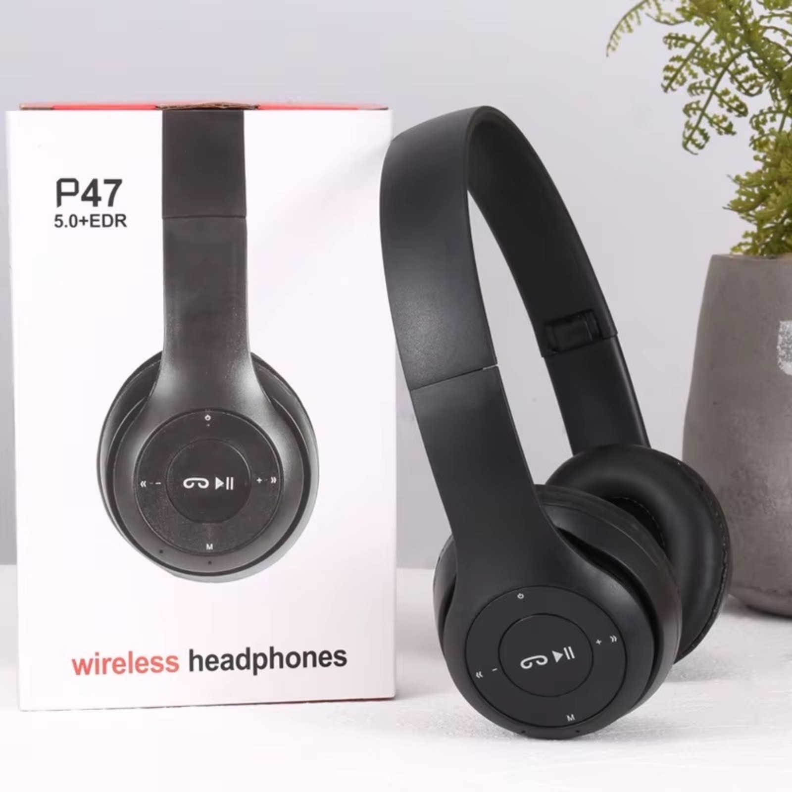 Wireless Headphones Headsets Super Bass Bluetooth Foldable Stereo Earphones Mic