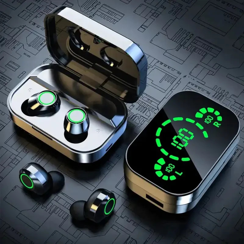 ⭐ANKRIYUL Wireless Black Earbuds w/ Touch & Charging Case | For iOS/Android⭐