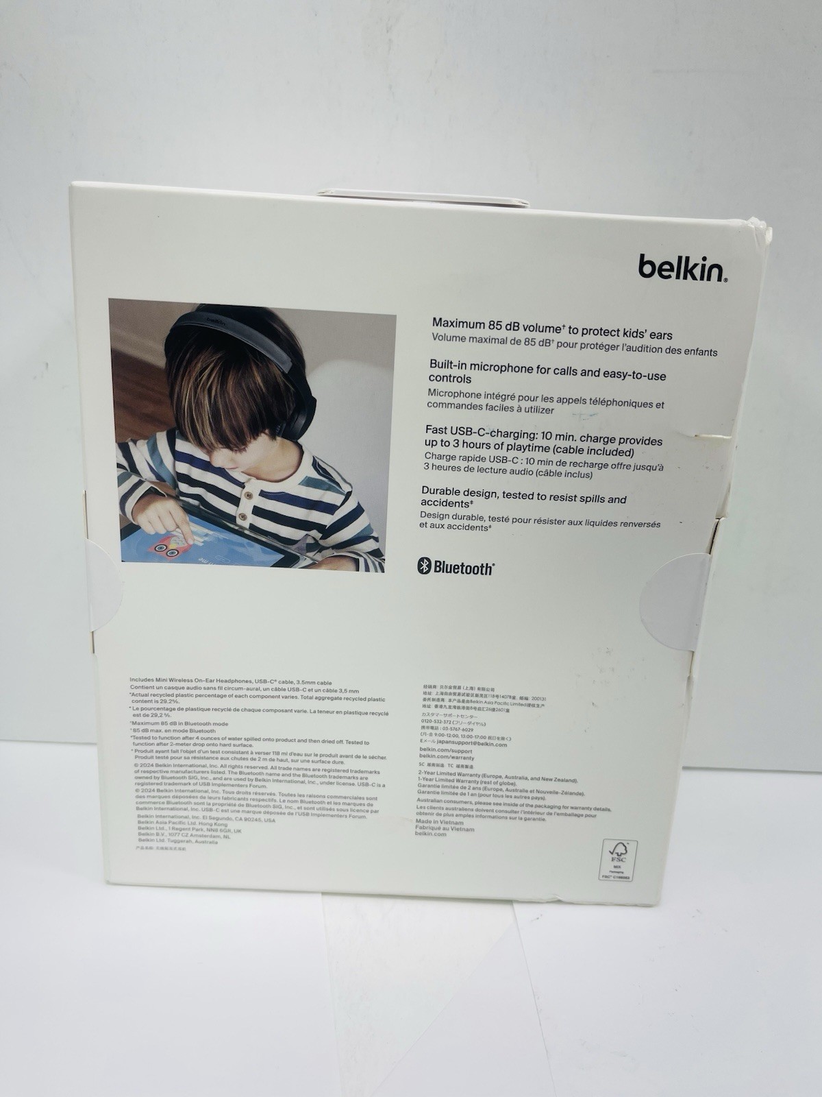 Belkin Soundform Mini Wireless On Ear Headphones For Kids Ages 3+
