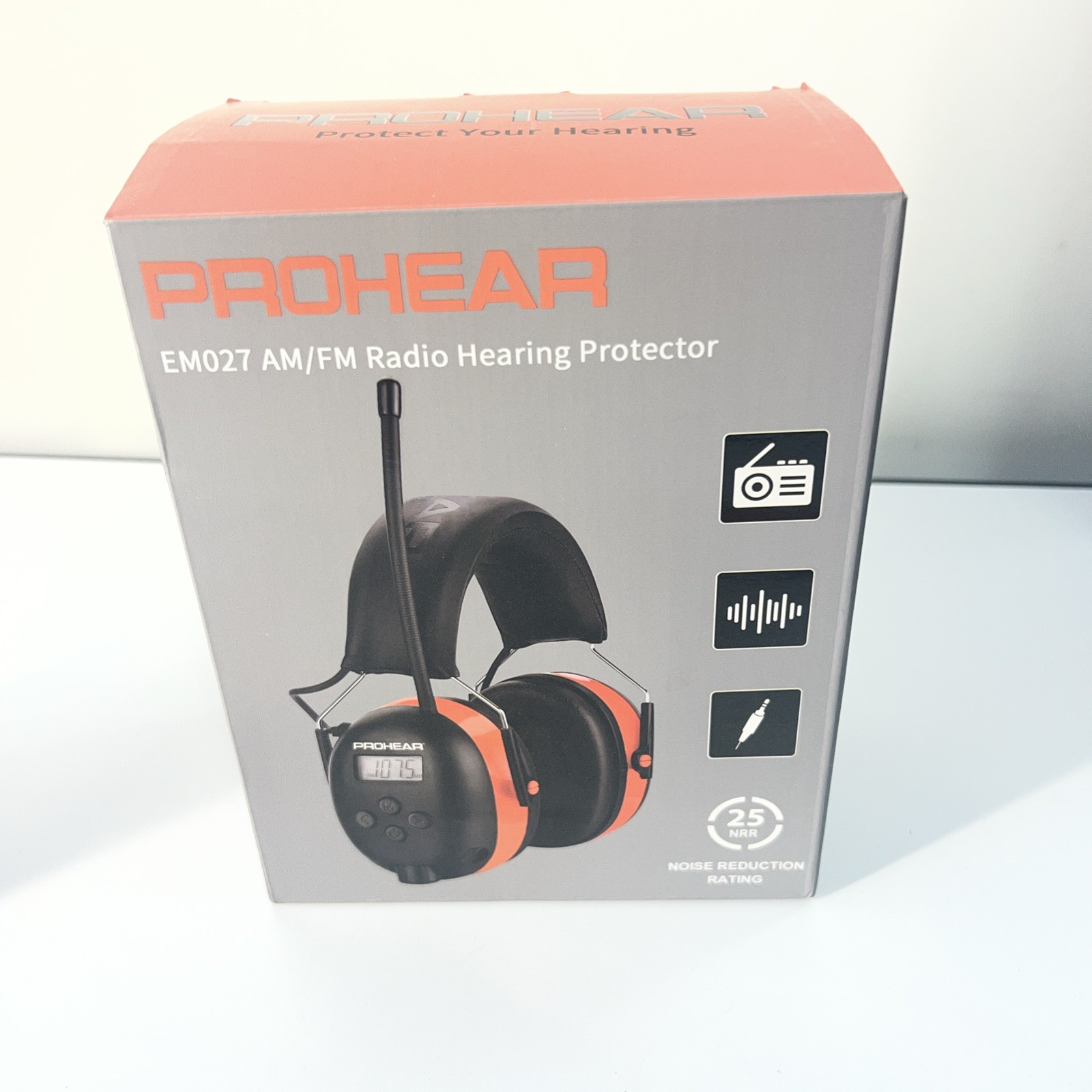 PROHEAR EM027 AM FM Radio Hearing Protector Earmuffs 25dB NRR