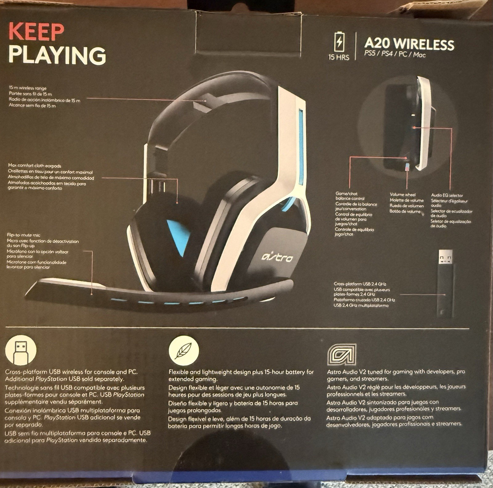 Logitech Astro A20 Wireless PS5/ PS4/ Pc/ Mac