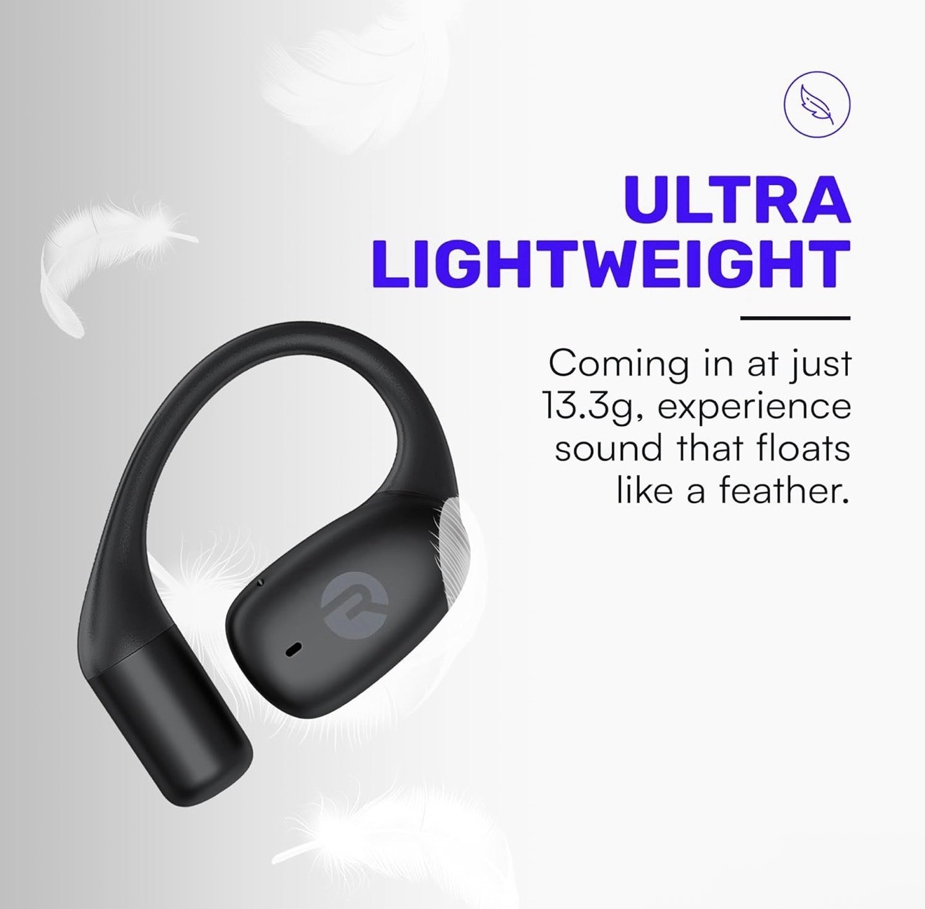 Raycon Essential Open Earbuds – True Wireless Open Ear Bluetooth 6.0 Headphon…