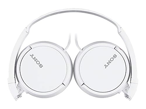 Sony ZX Series Wired On-Ear Headphones, White MDR-ZX110 One Size,