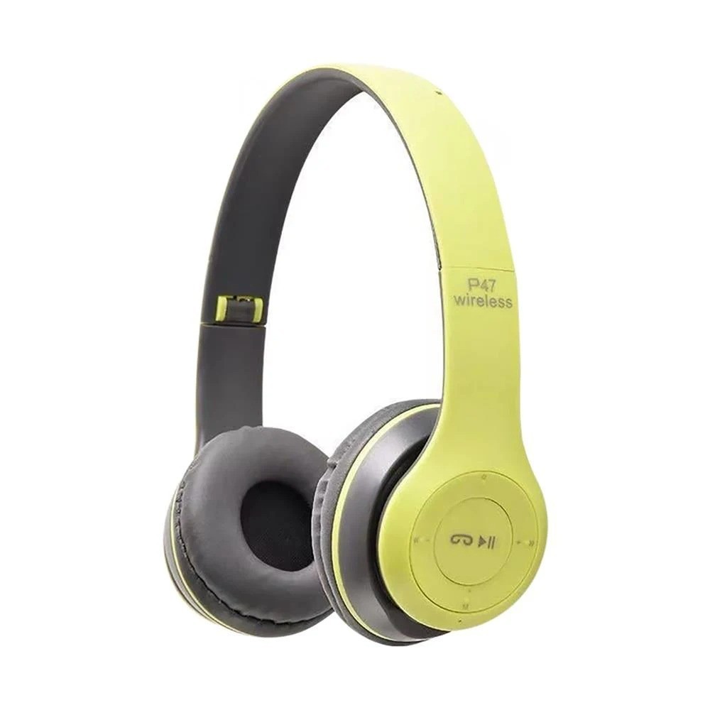 Wireless Bluetooth Headphones Foldable Over Ear Headset Mic Bass HiFi Stereo