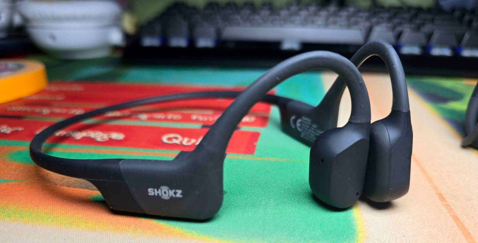 Shokz OpenRun Bone Conduction Open-Ear Headphones – Black – S803-ST-BK-US